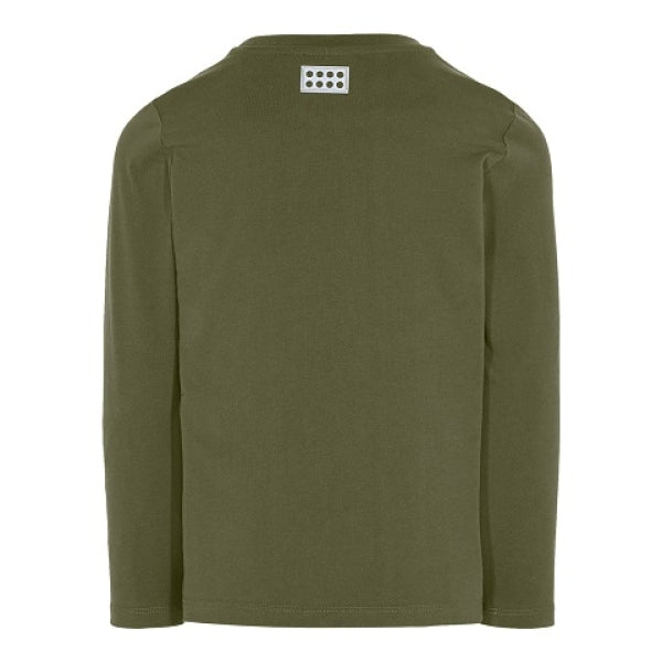 LEGO T-Shirt DONKERGROEN (LWTIAS 603 - Maat 122)