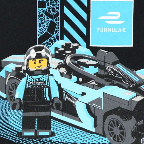 LEGO T-shirt Speed Champions ZWART (M12010157 - Maat 104)