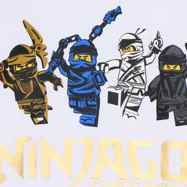 LEGO T-Shirt Ninjago WIT (M12010203 - Maat 104)