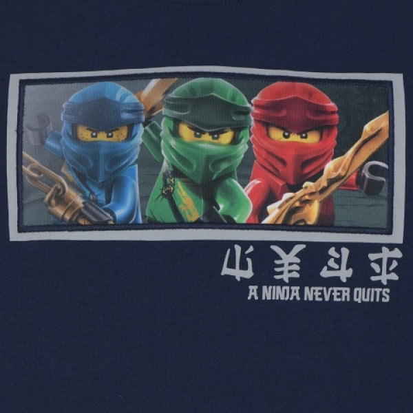 LEGO T-Shirt Ninjago DONKERBLAUW (M12010287 - Maat 110)