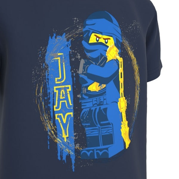 LEGO T-Shirt Ninjago DONKERBLAUW (M12010480 - Maat 110)