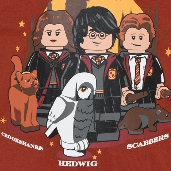 LEGO T-shirt Harry Potter DONKERROOD (LWTAYLOR 320 - Maat 128)