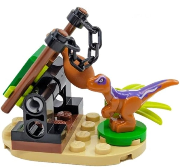 LEGO Bruine Raptor met Val (Paperbag)