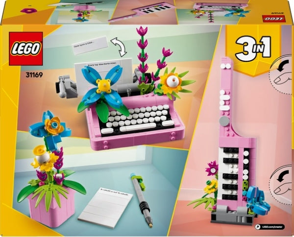 LEGO 31169 Typemachine met Bloemen