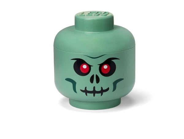 LEGO Opbergbox Hoofd L Skelet ZANDGROEN