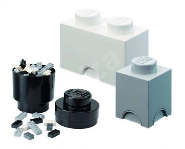 LEGO Storage Brick Multi Pack (3 PCS) ZWART-WIT-GRIJS