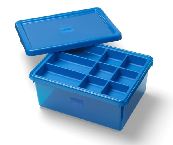 LEGO Opbergbox Sort&Store M TRANSPARANT BLAUW