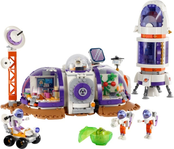 LEGO 42605 Ruimtebasis op Mars en Raket