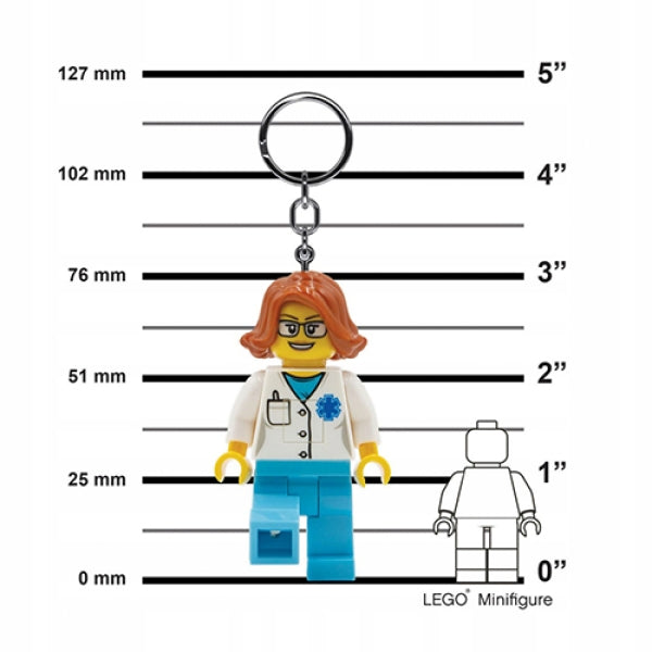 LEGO LED Sleutelhanger Dokter Vrouw