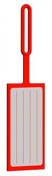 LEGO Bagage Label Steen 2x4 ROOD