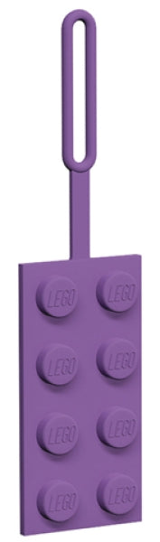 LEGO Bagage Label Steen 2x4 LAVENDEL