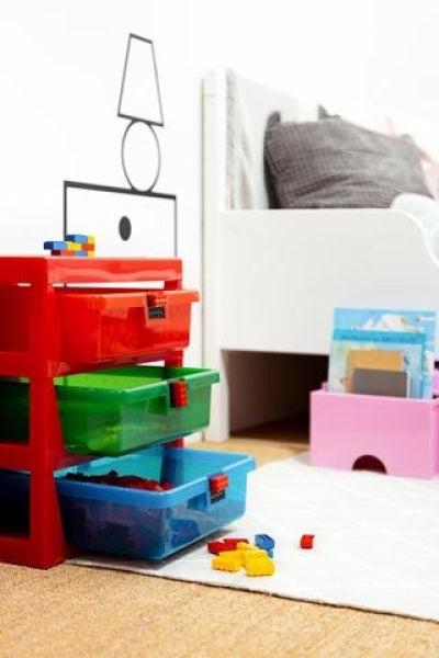 LEGO Iconic 3-Lades Opbergrek ROOD