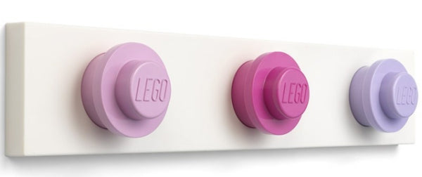 LEGO Wandkapstok LICHTROZE-ROZE-LILA