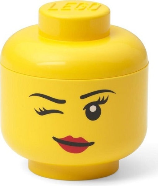 LEGO Opbergbox Hoofd XS Girl Knipoog