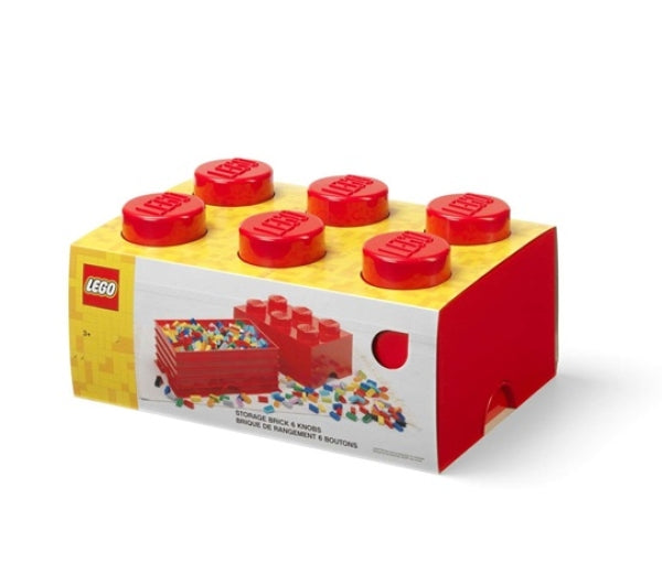 LEGO Opbergbox 6 ROOD