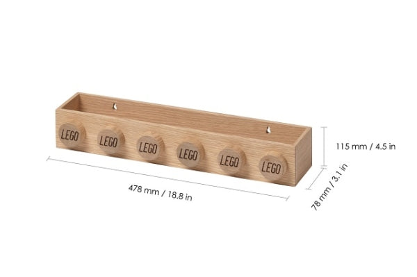 LEGO Boekenplank LICHT EIKENHOUT