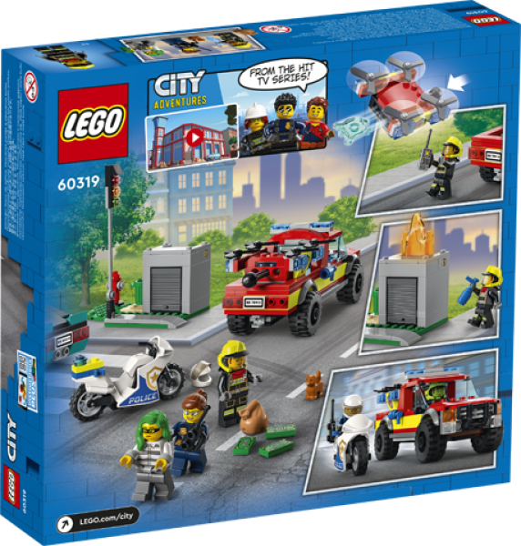 LEGO 60319 Brandweer & Politie Achtervolging