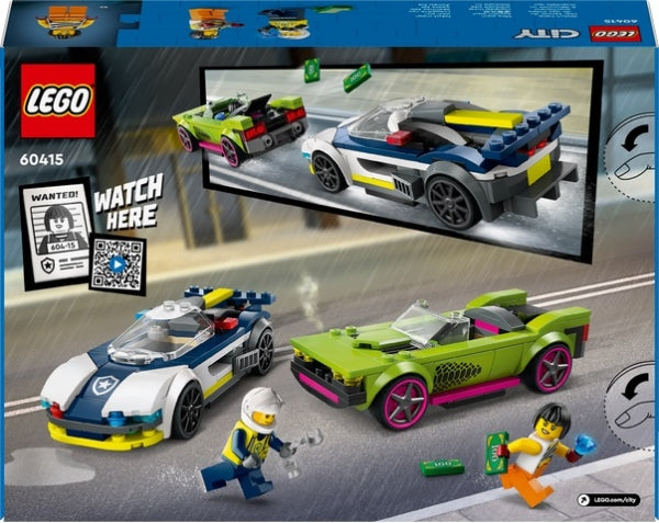 LEGO 60415 Politiewagen en Snelle Autoachtervolging