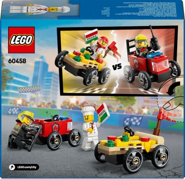 LEGO 60458 Pizza VS Brandweer Race