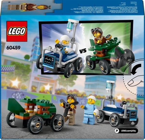 LEGO 60459 Vliegtuig VS Ziekenhuisbed Race