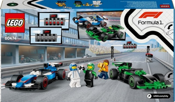 LEGO 60474 F1 Grid met VCARB en Sauber Racewagens