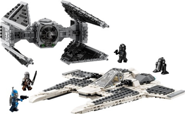 LEGO 75348 Mandalorian Fang Fighter VS TIE Interceptor