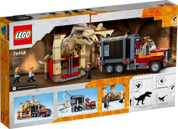 LEGO 76948 T. Rex & Atrociraptor Dinosaurus Ontsnapping