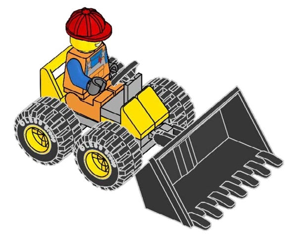 LEGO Bouwvakker met Graafmachine (Paperbag)