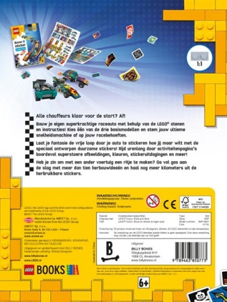 LEGO Bouw en Sticker Je Eigen Auto