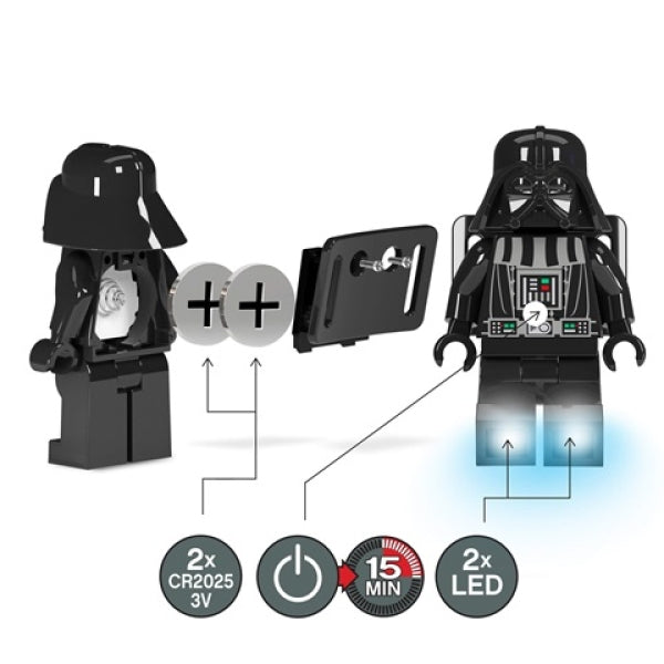 LEGO LED Hoofdlamp Darth Vader
