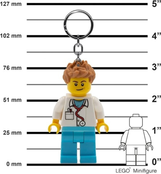 LEGO LED Sleutelhanger Dokter Man