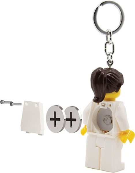 LEGO LED Sleutelhanger Verpleegster Wit Uniform
