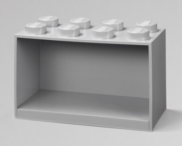LEGO Iconic Wandschap Steen 8 LICHTGRIJS
