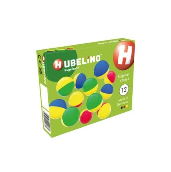 HUBELINO 12-Delige Knikkerset Tweekleurig