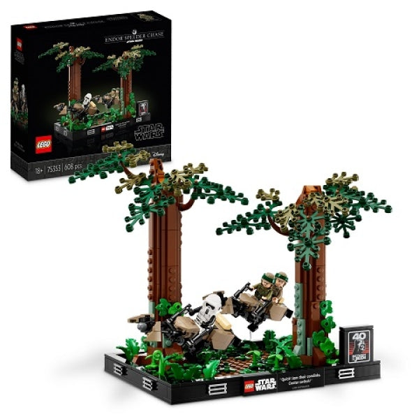 LEGO 75353 Endor Speederachtervolging Diorama