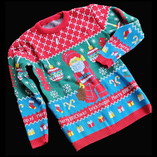 BRICKshop Foute Kersttrui Maat L
