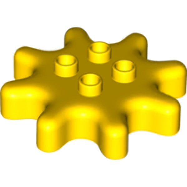DUPLO Tandwiel 8 met 4 Noppen GEEL