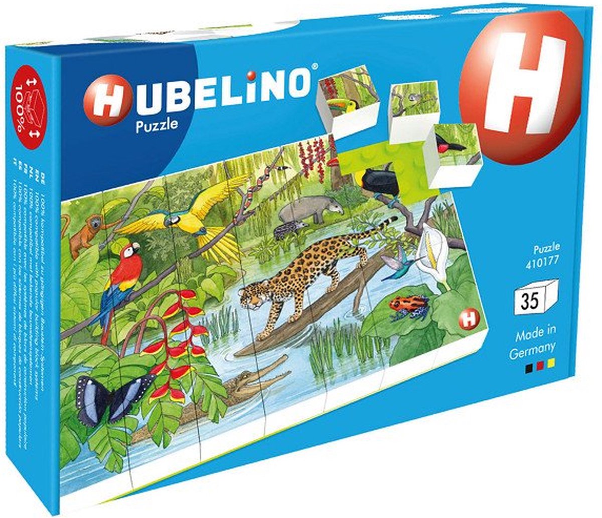 HUBELINO Puzzel Dieren in het Tropisch Regenwoud