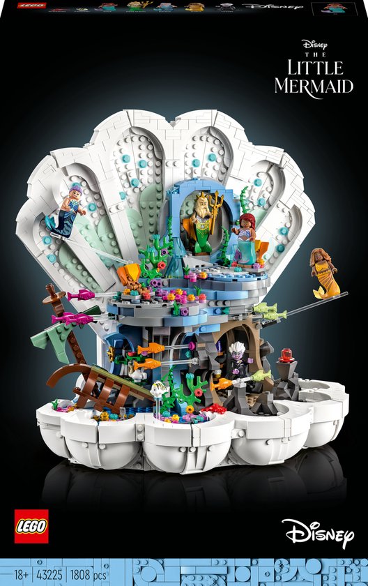 LEGO 43225 De Kleine Zeemeermin Koninklijke Schelp