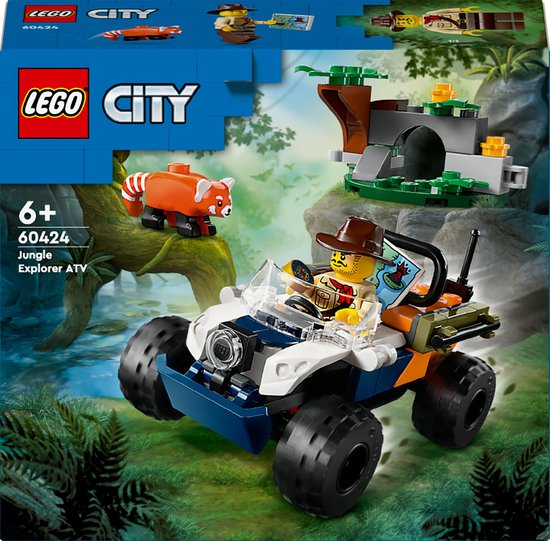 LEGO 60424 Rode Panda Missie met Terreinwagen
