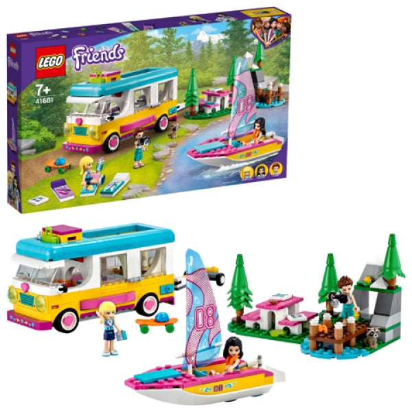 LEGO 41681 Boscamper en Zeilboot