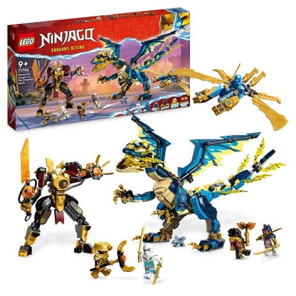 LEGO 71796 Elementdraak VS Mecha van de Keizerin