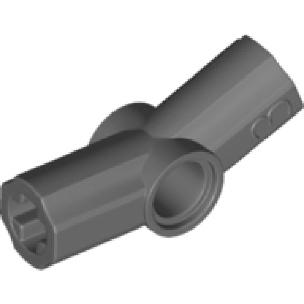 LEGO As en Pin Connector Gehoekt #3 DONKERGRIJS (100 stuks)
