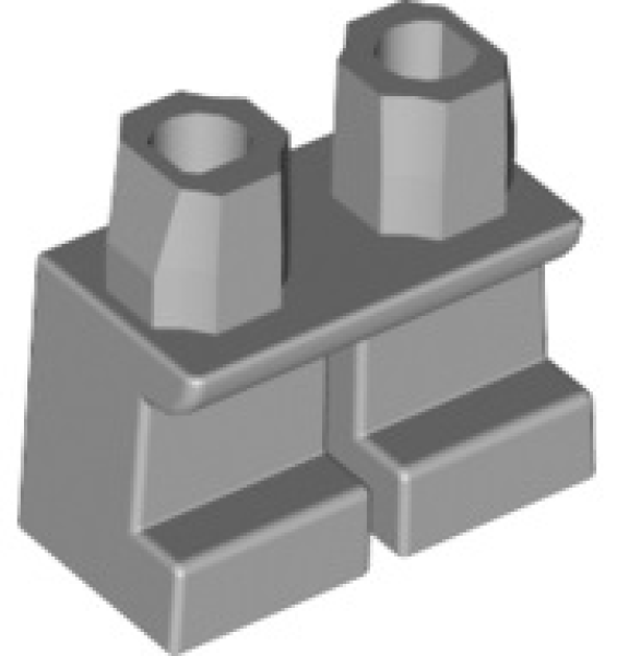 LEGO Benen Kort LICHTGRIJS (10 stuks)