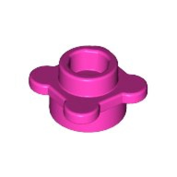 LEGO Bloem 1x1 met 4 Bladeren DONKERROZE (100 stuks)