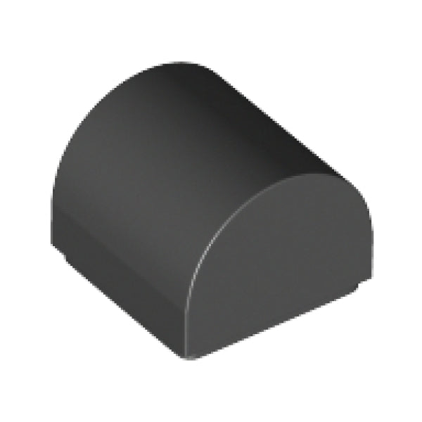 LEGO Boog 1x1 Dubbel ZWART (100 stuks)