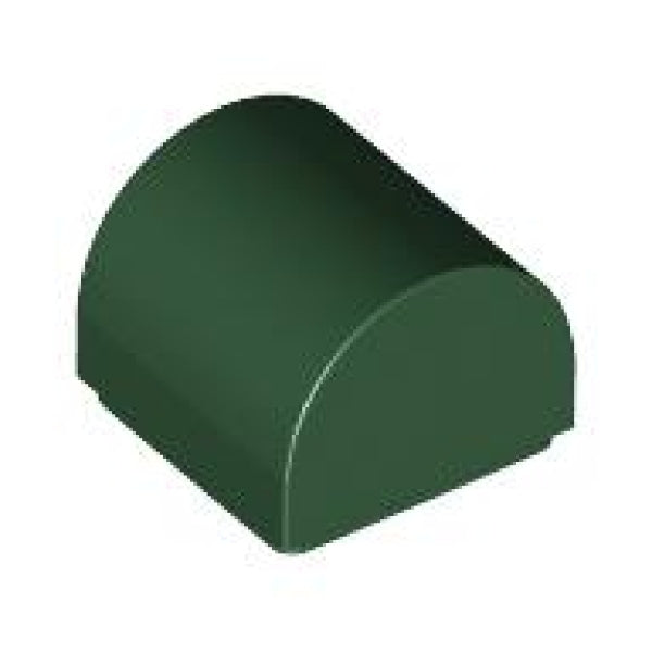 LEGO Boog 1x1 Dubbel DONKERGROEN (100 stuks)