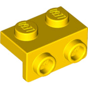 LEGO Bracket 1x2 - 1x2 GEEL (100 stuks)