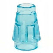 LEGO Cone 1x1 TRANSPARANT LICHTBLAUW (100 stuks)