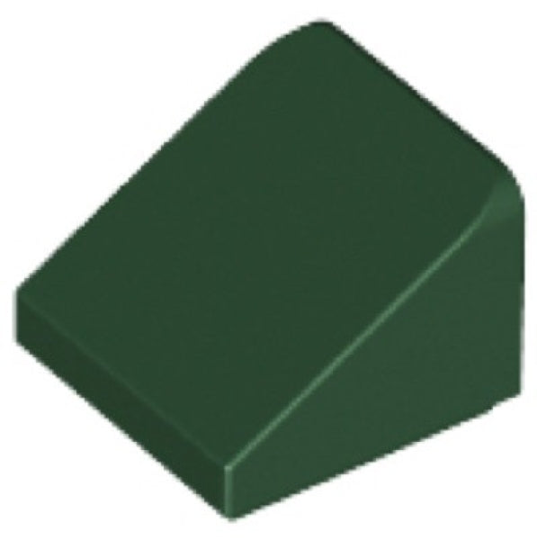 LEGO Dakpan 30 1x1 DONKERGROEN (100 stuks)